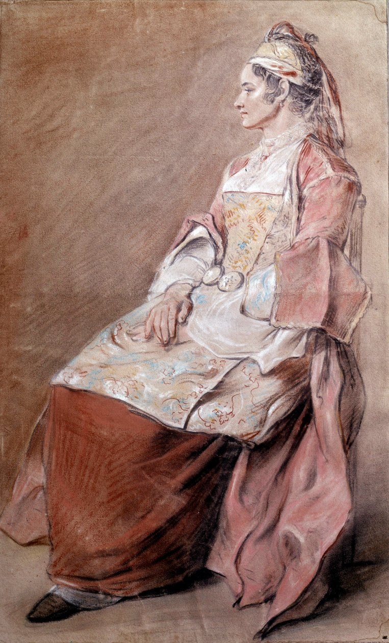 Venäläinen talonpoika piirtää verta, Jean Baptiste Leprince (1734-1781) 1700-luvun Pariisi, Louvre-museo tekijältä Jean Baptiste Leprince