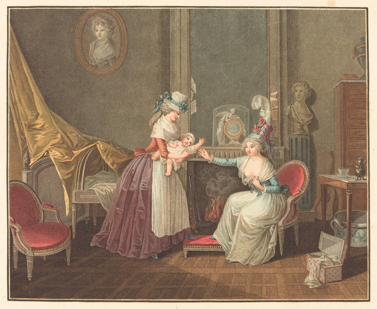 Fanfanin lounas tekijältä Jean Baptiste Mallet after Henri Nicolas van Gorp