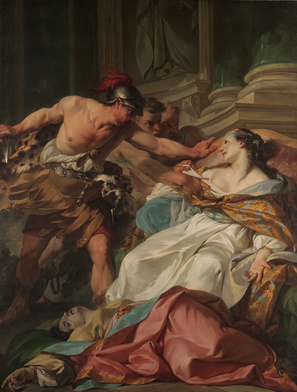 Harmonian kuolema, n. 1740-41. tekijältä Jean Baptiste Marie Pierre