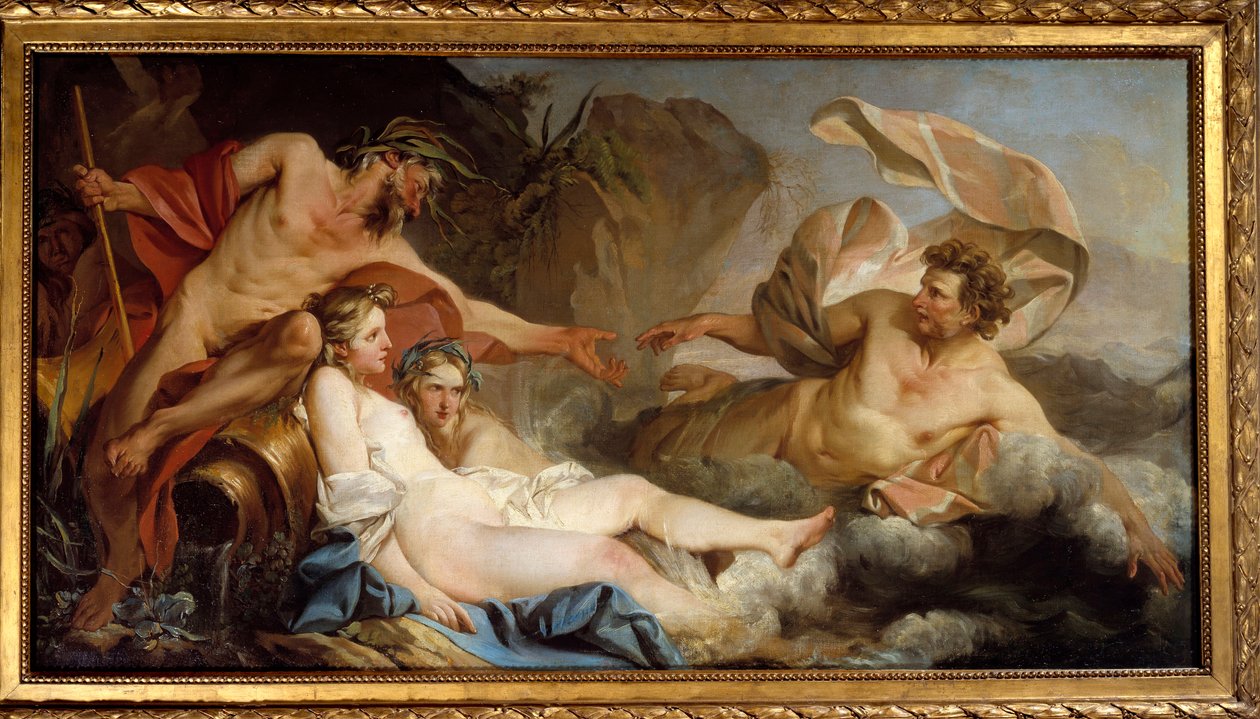 Ulysses Phaekian saarella. Jean Baptiste Pierren (1713-1789) maalaus tekijältä Jean Baptiste Marie Pierre