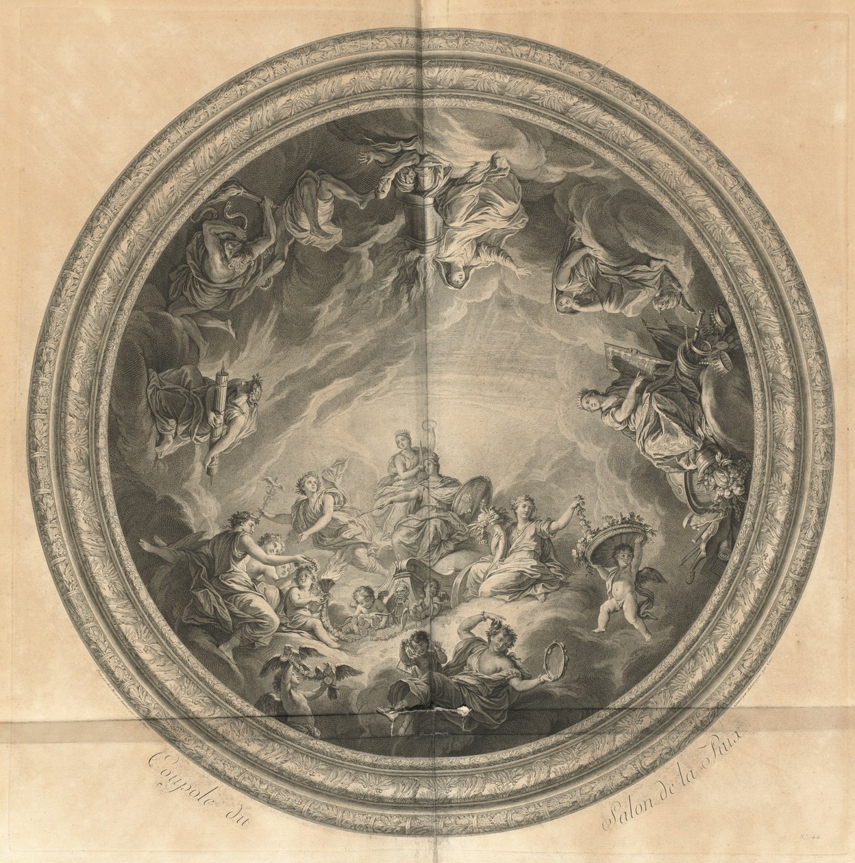 Rauhan Salonin kupoli (Cupola of the Salon of Peace) [pl. 44] tekijältä Jean Baptiste Masse