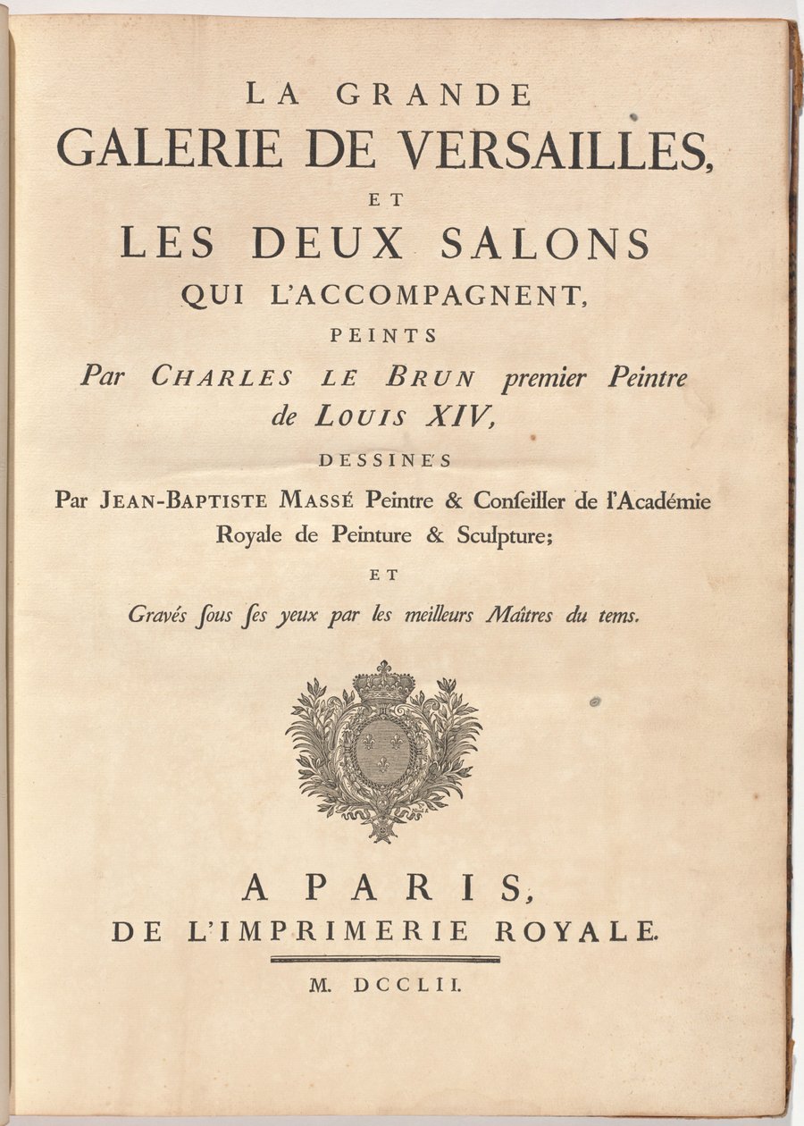Versaillesin suuri galleria ja kaksi siihen liittyvää salonkia (Versaillesin suuri galleria ja kaksi mukana olevaa salonkia) tekijältä Jean Baptiste Masse