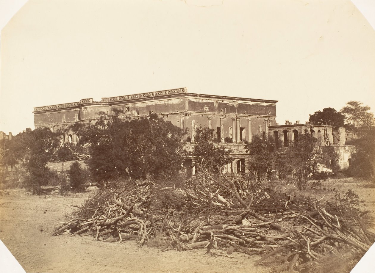 [Metcalfe House, Delhi], 1858-61. tekijältä Jean Baptiste Oscar Mallitte