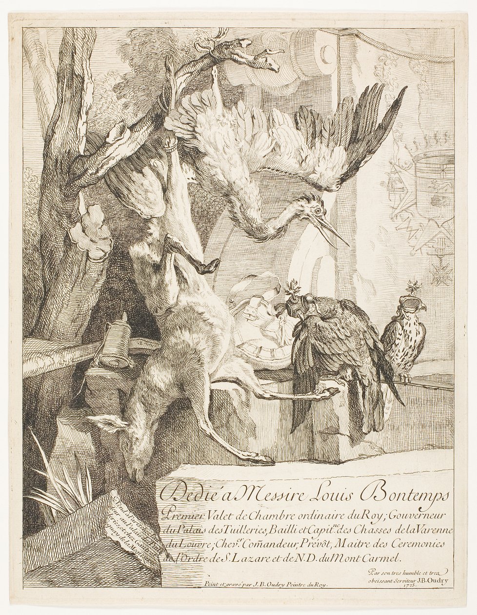 Neljä metsästysaihetta, nro 1 tekijältä Jean Baptiste Oudry