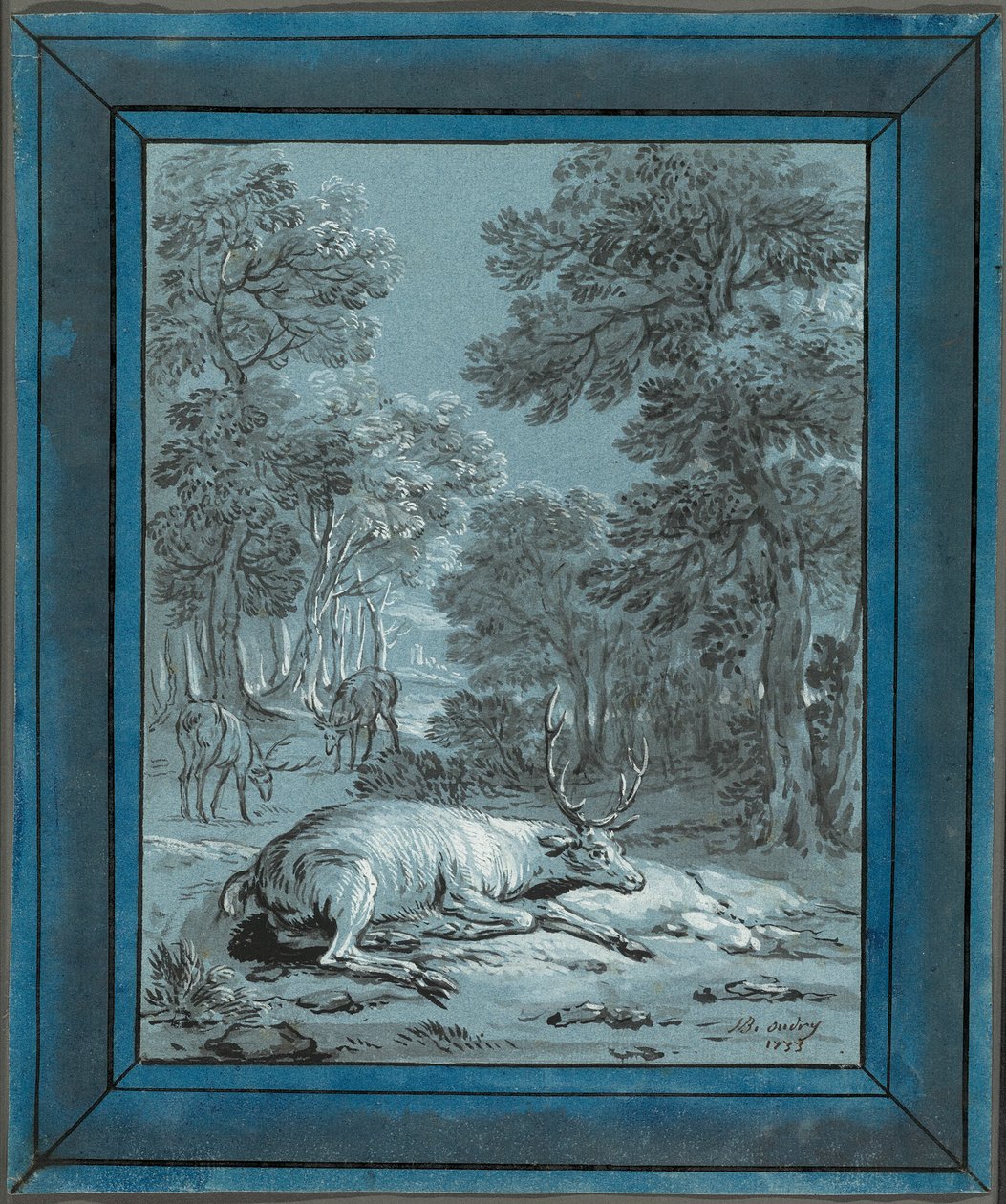 Sairas hirvi tekijältä Jean Baptiste Oudry