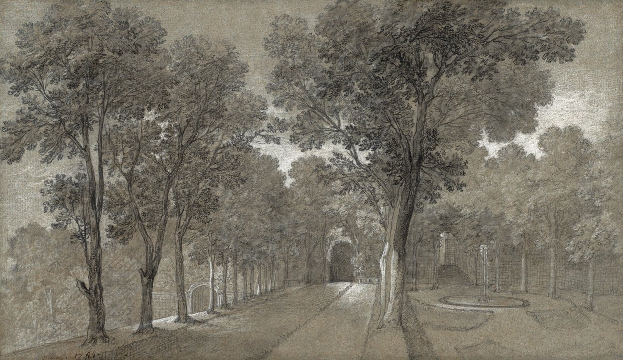 Näkymä Arcueil-puistoon, 1744 tekijältä Jean Baptiste Oudry