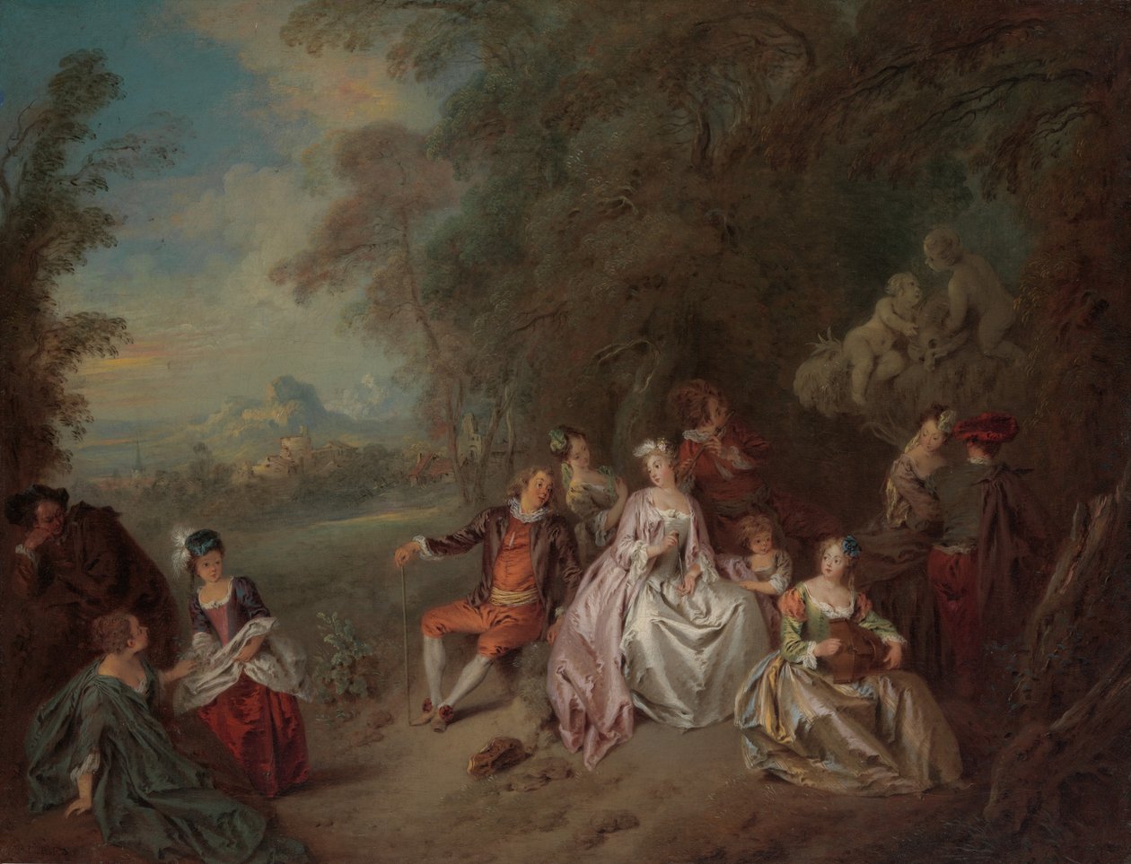 Maakonsertti, n. 1734. tekijältä Jean Baptiste Pater