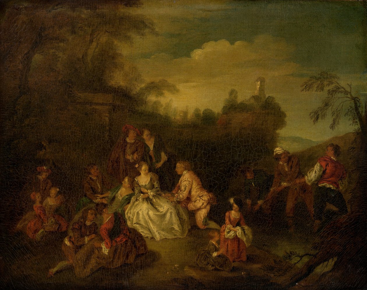 Kalastajien lahja, 1700- tai 1800-luku. tekijältä Jean Baptiste Pater