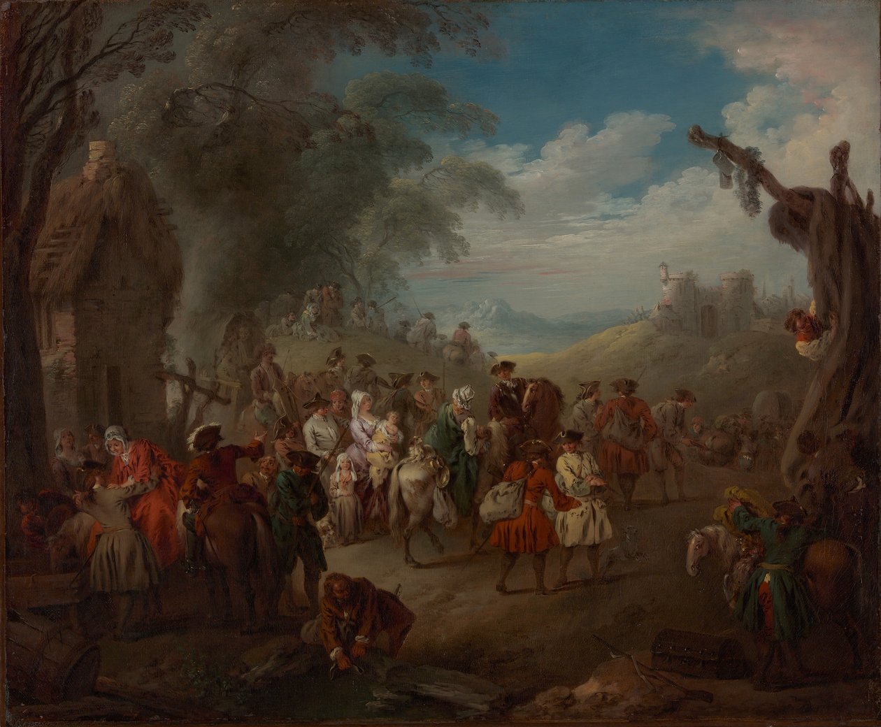 Joukot maaliskuussa n. 1725. tekijältä Jean Baptiste Pater
