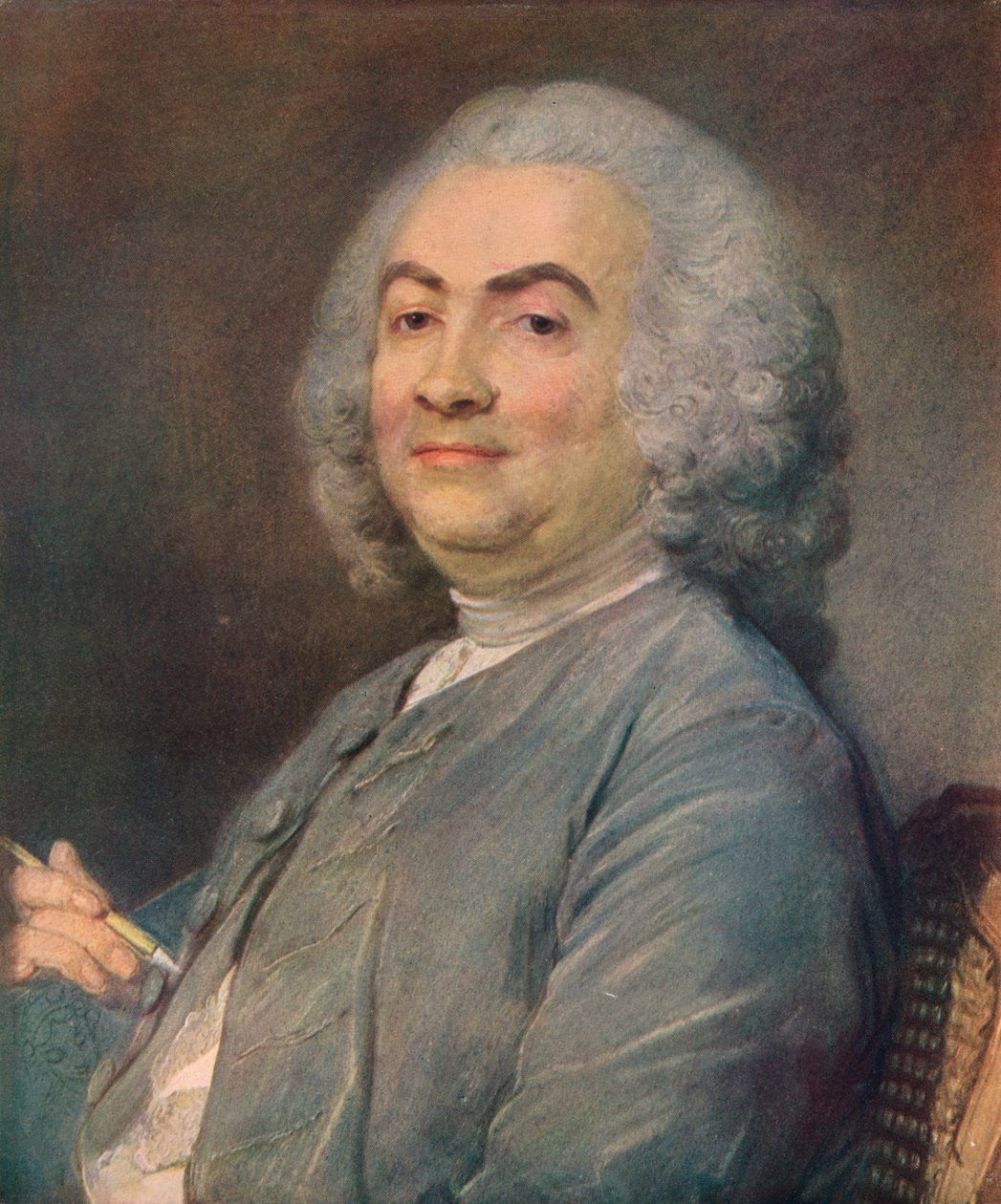 Laurent Carrs, 1745 tekijältä Jean Baptiste Perronneau