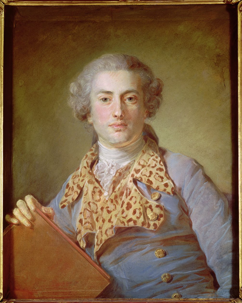 Muotokuva Jean-Georges Noverresta (1727-1810), 1764 (pastelli paperille) tekijältä Jean Baptiste Perronneau