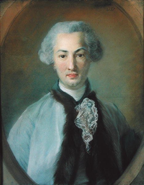 Nuoren miehen muotokuva, 1757 tekijältä Jean Baptiste Perronneau