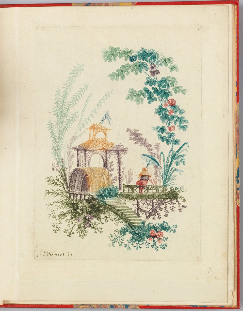 Ornamenttikuvio teoksesta "Nouvelle suite de cahiers chinois a l