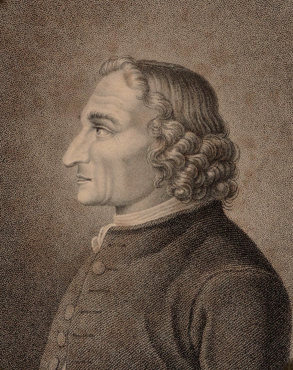 Viulisti ja säveltäjä Giuseppe Tartinin muotokuva 1692-1770, 1810. tekijältä Jean Baptiste Ponce Lambert