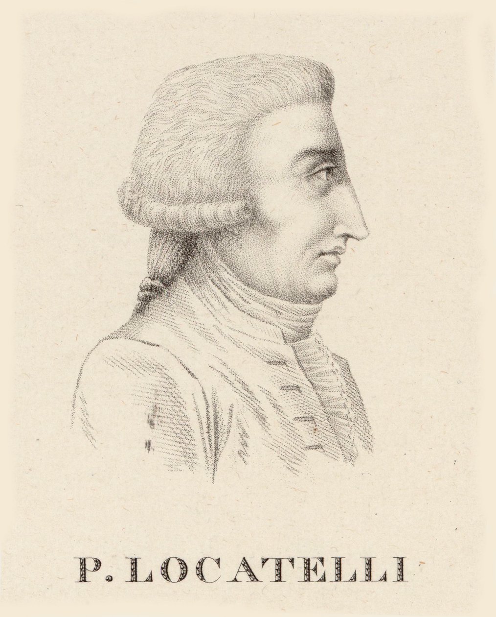 Muotokuva viulisti ja säveltäjä Pietro Antonio Locatelli 1695-1764. tekijältä Jean Baptiste Ponce Lambert