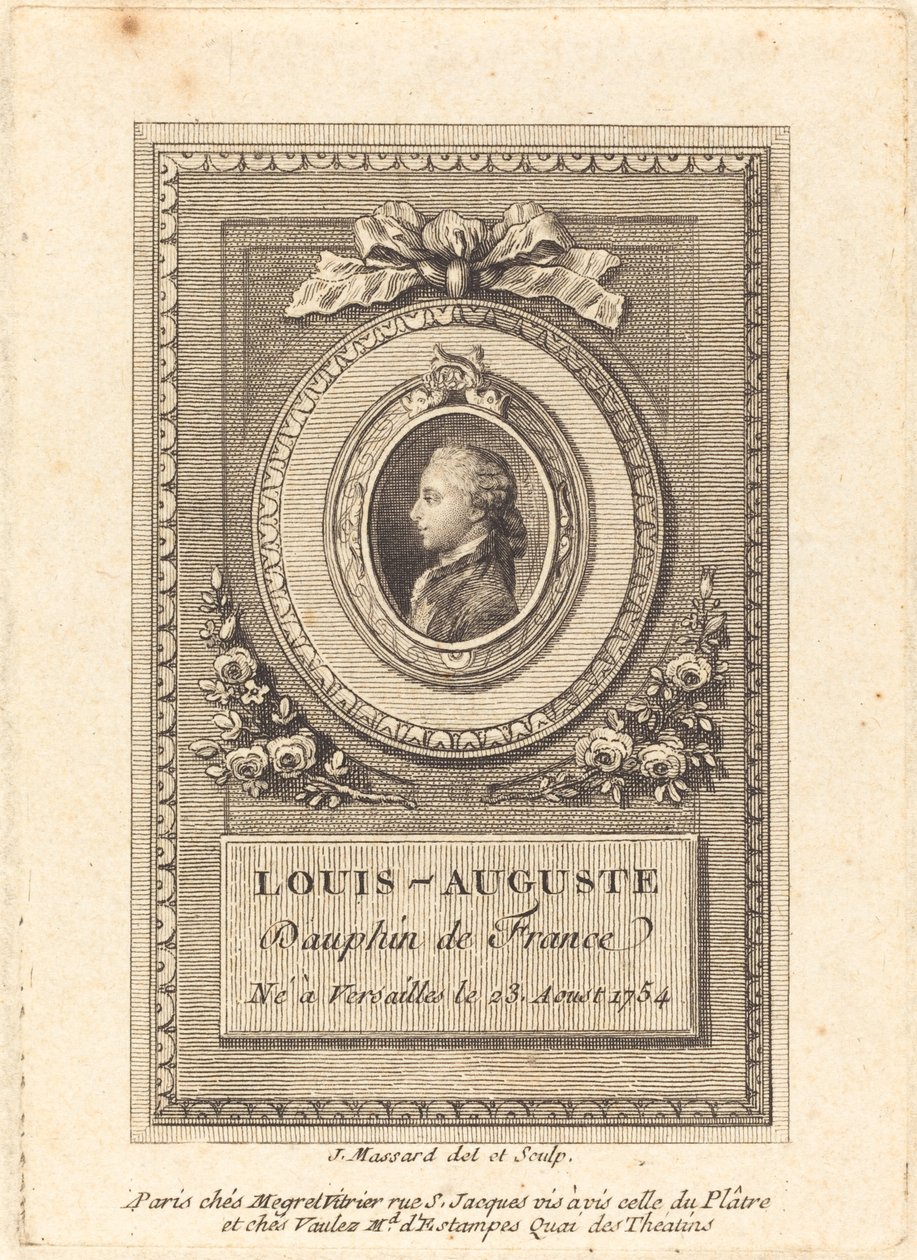 Louis-Auguste, Dauphin Ranskasta tekijältä Jean Baptiste Raphael Urbain Massard