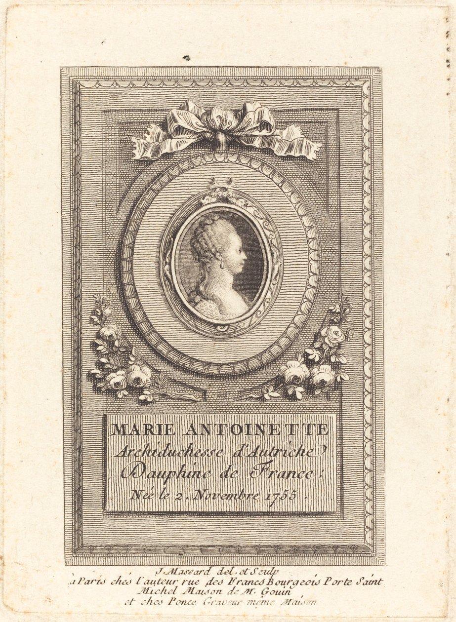 Marie-Antoinette finlandesa tekijältä Jean Baptiste Raphael Urbain Massard