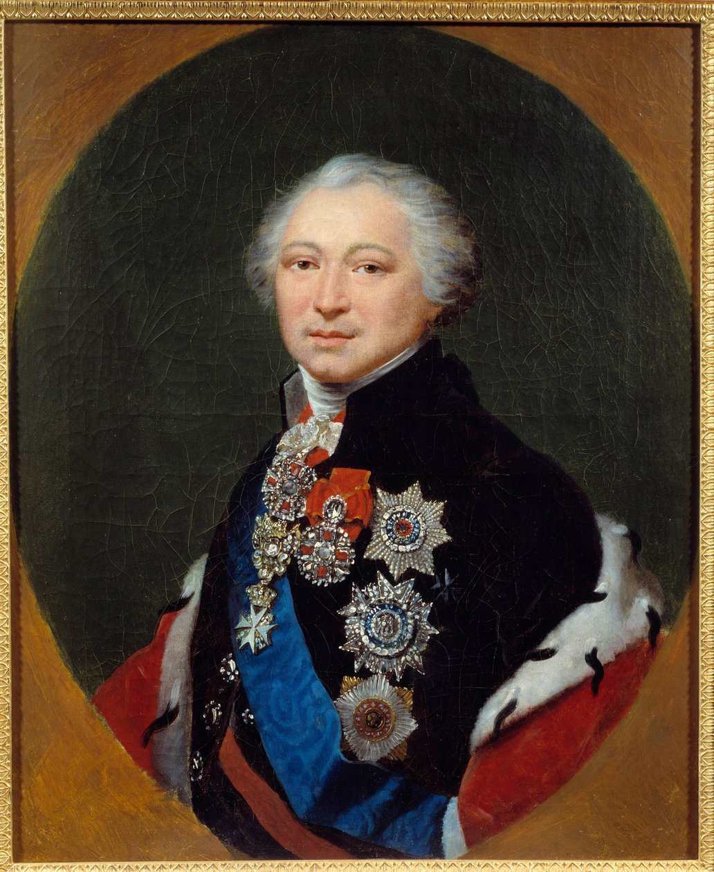 Prinssi Alexander Borisovich Kourakinin (1752-1818) muotokuva Jean Baptiste Regnault