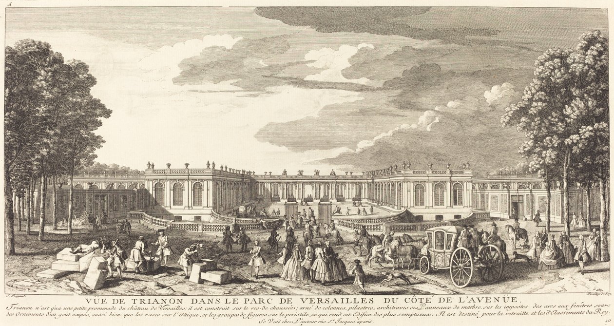 Näkymä Trianonille Versaillesin puistossa Cote de l