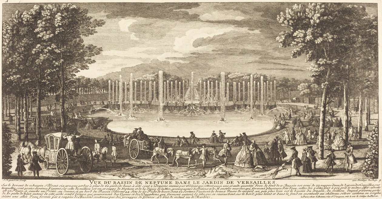 Näkymä Bassin de Neptune -vuorelle Versailles