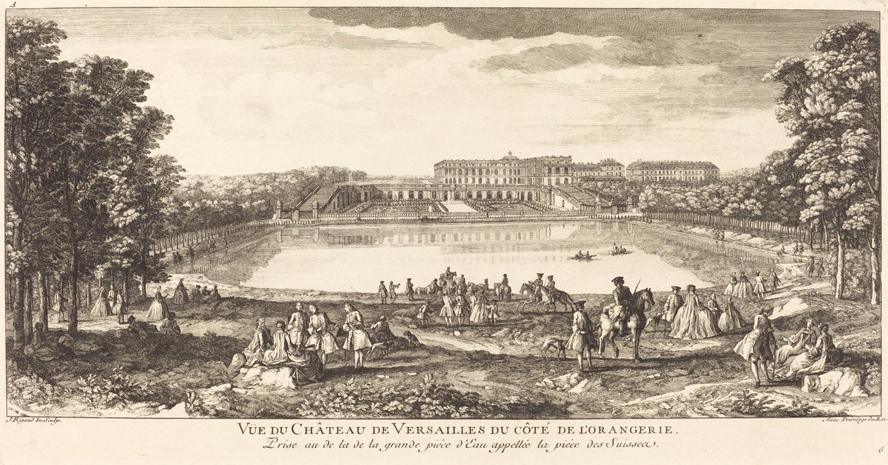 Näkymä Versaillesin palatsille Cote de l