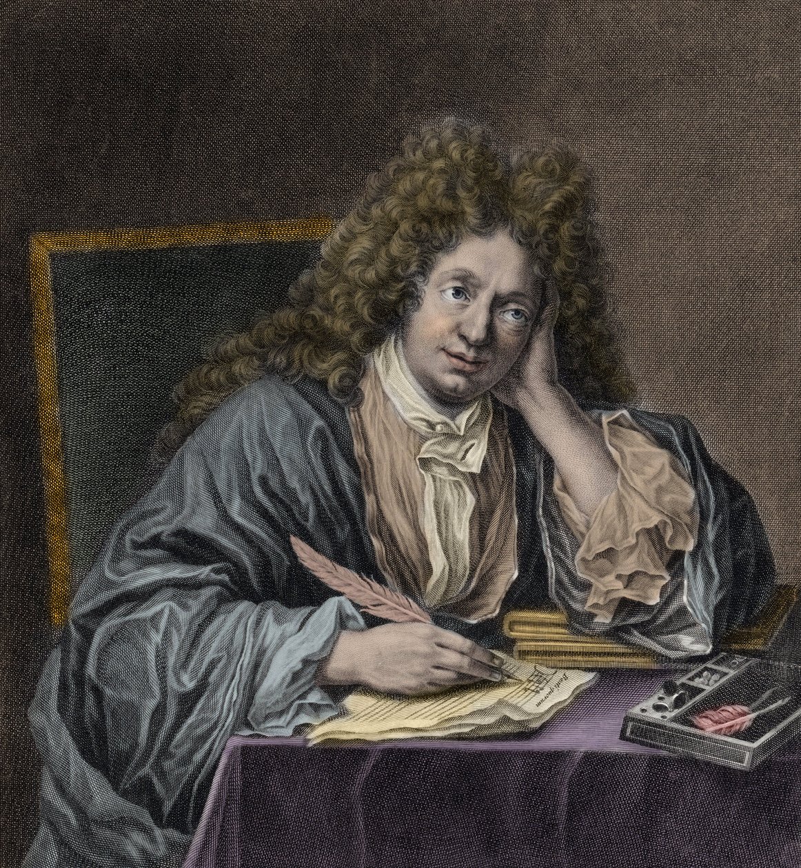 Michel Richard Delalanden muotokuva tekijältä Jean Baptiste Santerre