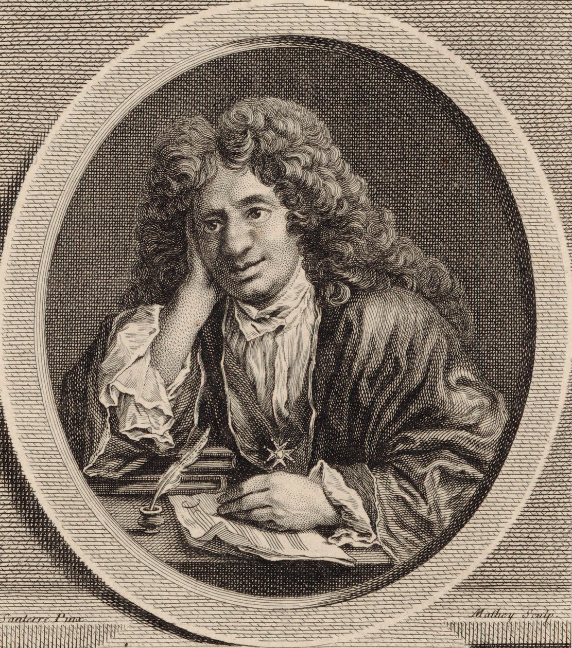 Muotokuva säveltäjä Michel-Richard de Lalandesta 1657-1726. tekijältä Jean Baptiste Santerre