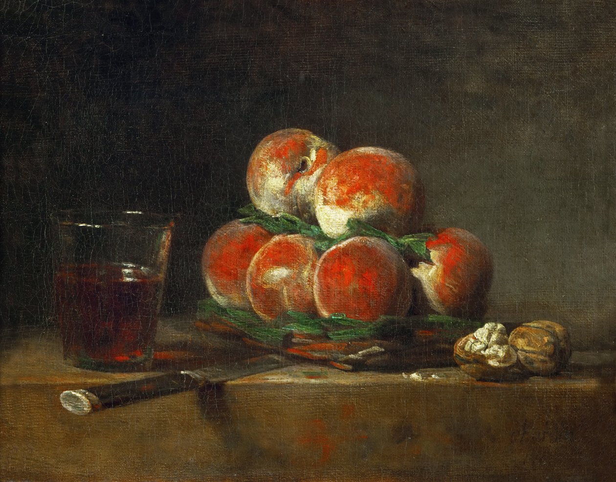 Persikkakori tekijältä Jean Baptiste Simeon Chardin