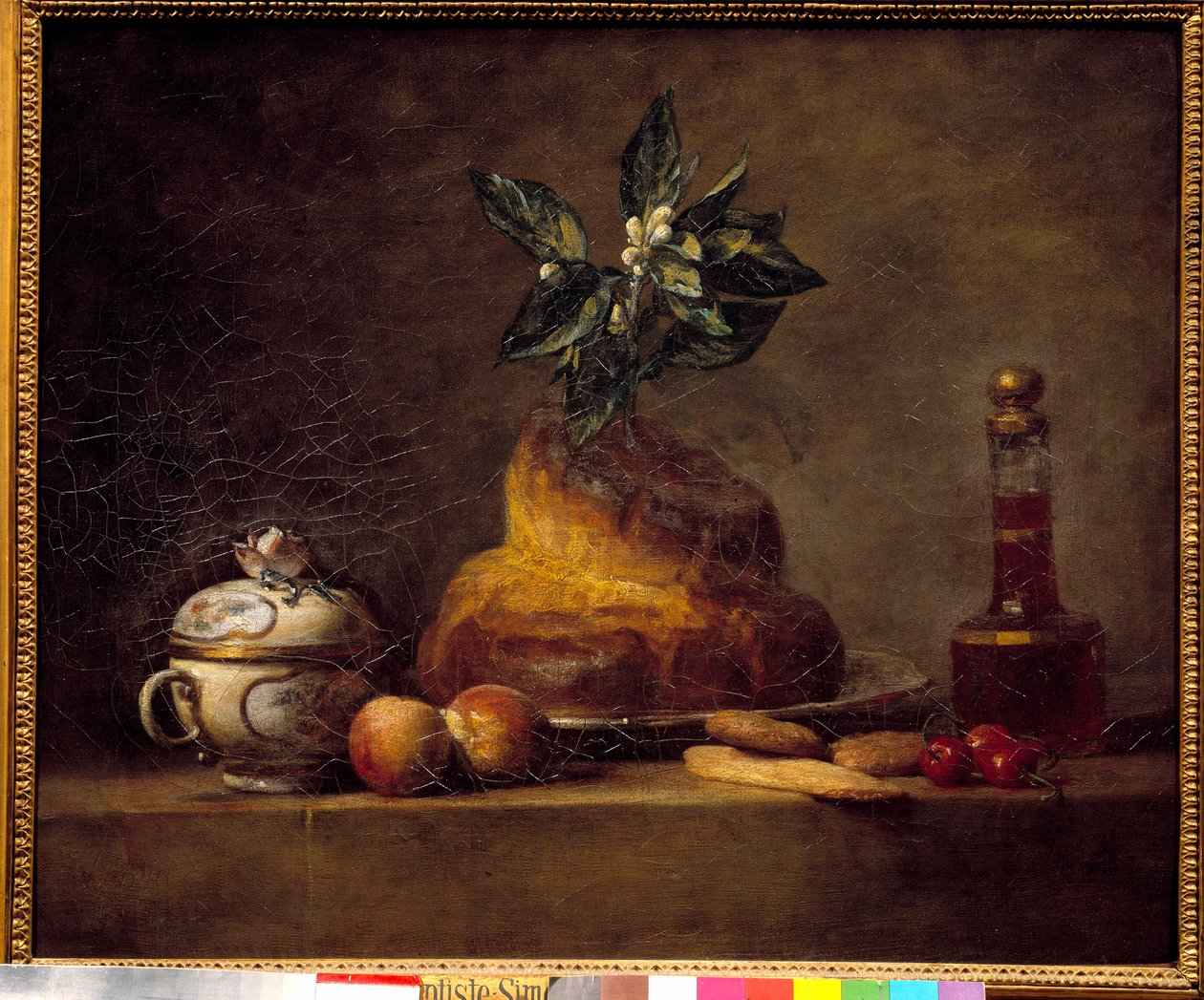 Pullo tai jälkiruoka. Jean Simeon Chardinin (1699-1779) maalaus tekijältä Jean Baptiste Simeon Chardin