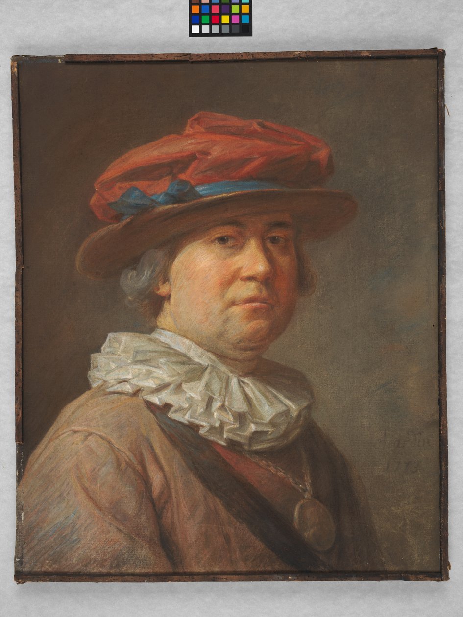 Miehen muotokuva, 1773 tekijältä Jean Baptiste Simeon Chardin