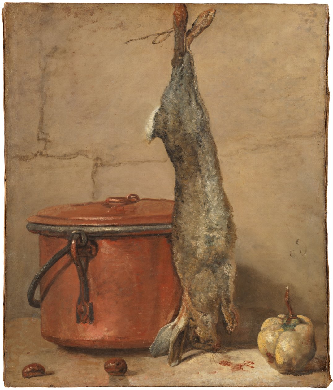 Kani ja kupariruukku n. 1739-40 tekijältä Jean Baptiste Simeon Chardin