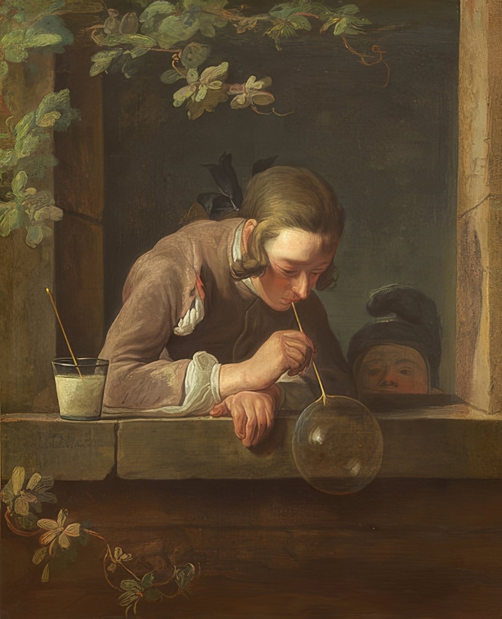 Saippuakuplat. Noin 1733/34 tekijältä Jean Baptiste Simeon Chardin