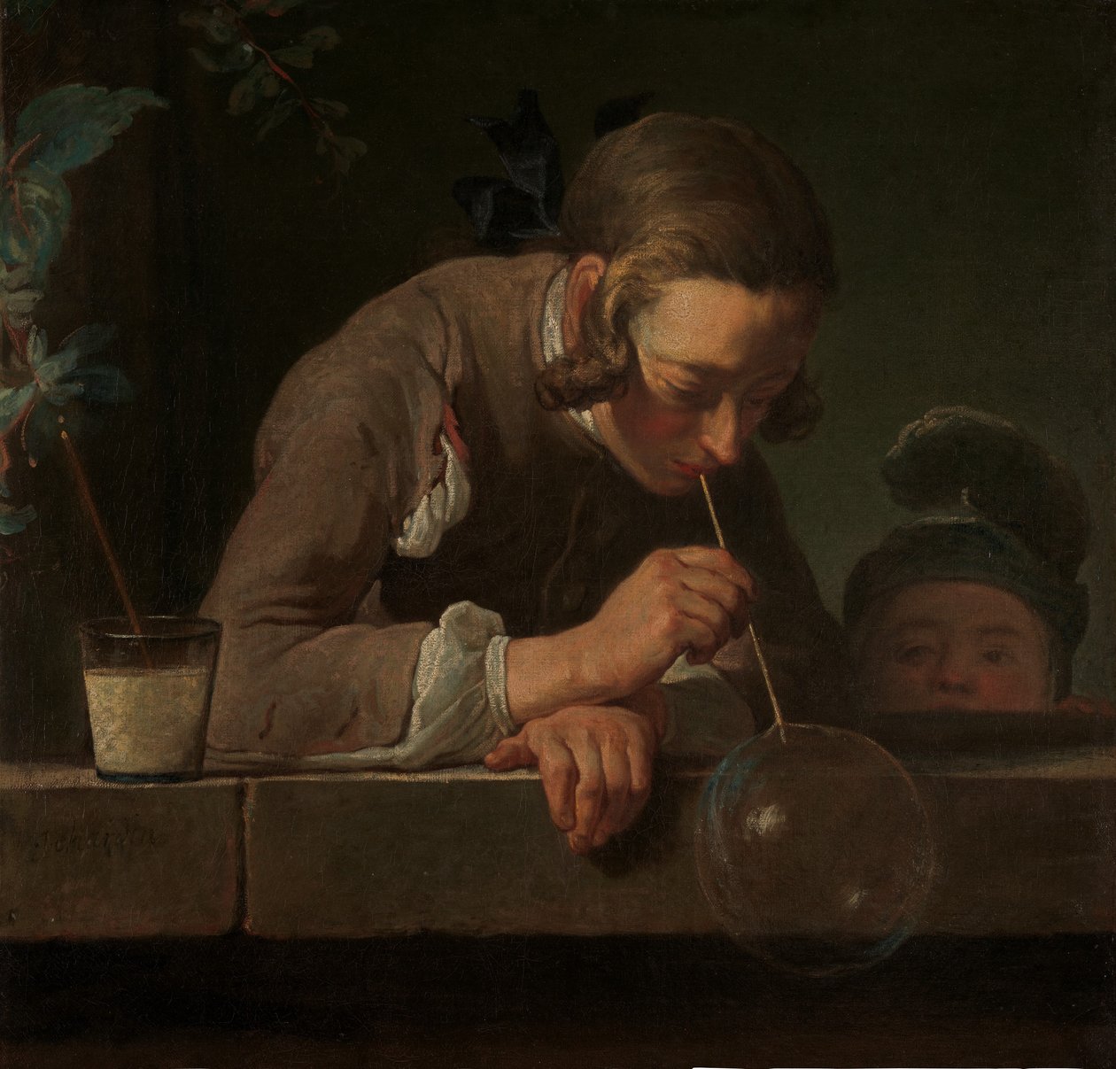 Saippuakuplat, n. 1733-34. tekijältä Jean Baptiste Simeon Chardin
