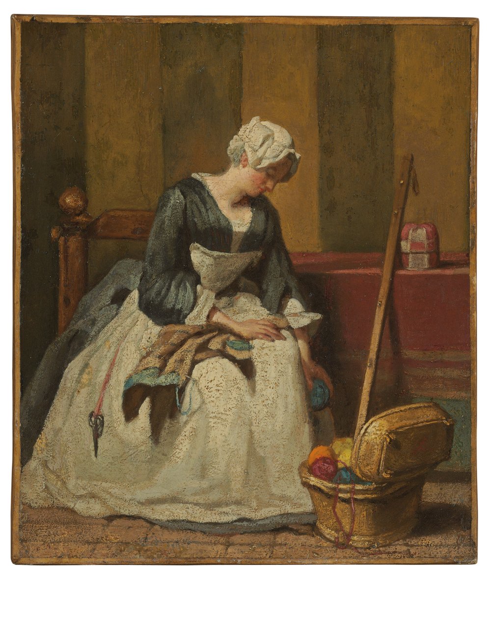 Brodeeraaja tekijältä Jean Baptiste Simeon Chardin