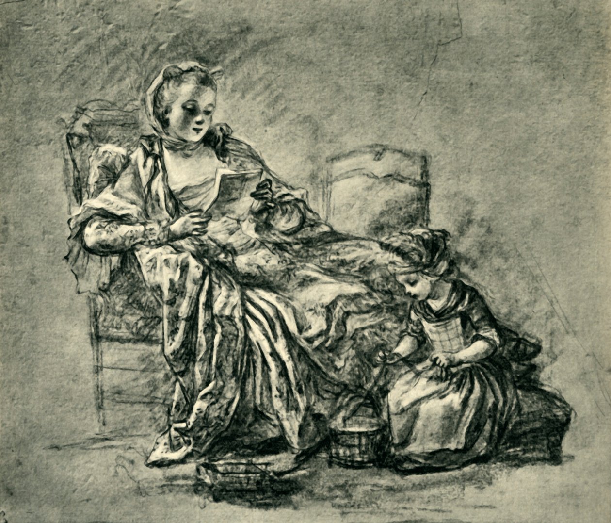 Kirje, 1700-luvun puoliväli, loppu, 1943. tekijältä Jean Baptiste Simeon Chardin