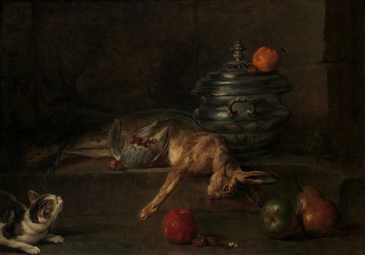Hopeatureeni, n. 1728-30. tekijältä Jean Baptiste Simeon Chardin