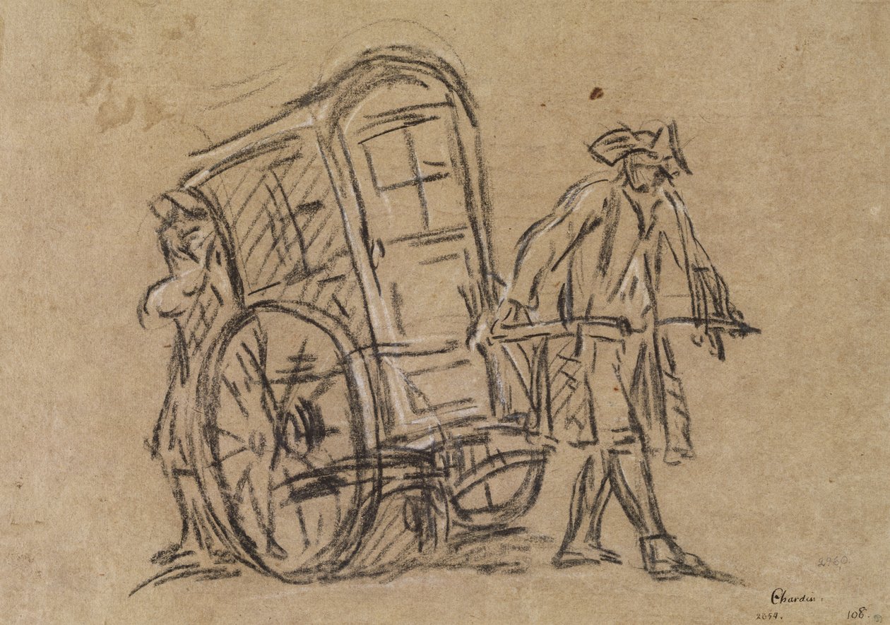 Huonekalut ja erilaiset esineet 1100- ja 1300-luvuilta tekijältä Jean Baptiste Simeon Chardin
