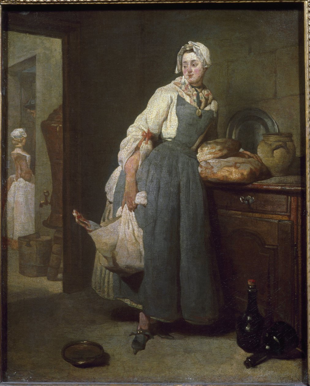 Varustaja - öljy kankaalle tekijältä Jean Baptiste Simeon Chardin