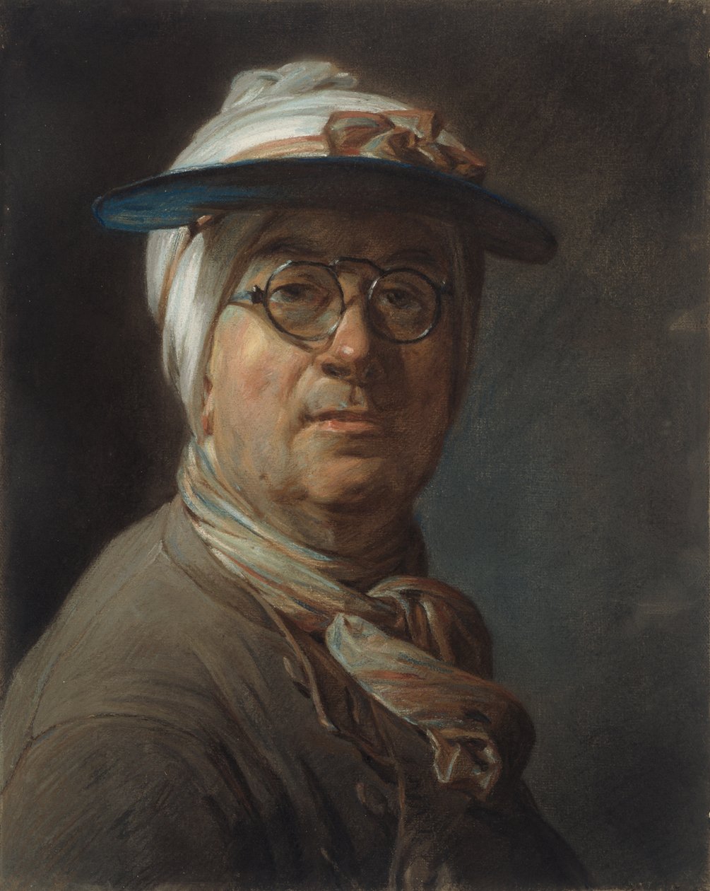 1984.61 - Omakuva visiirin kanssa tekijältä Jean Baptiste Simeon Chardin