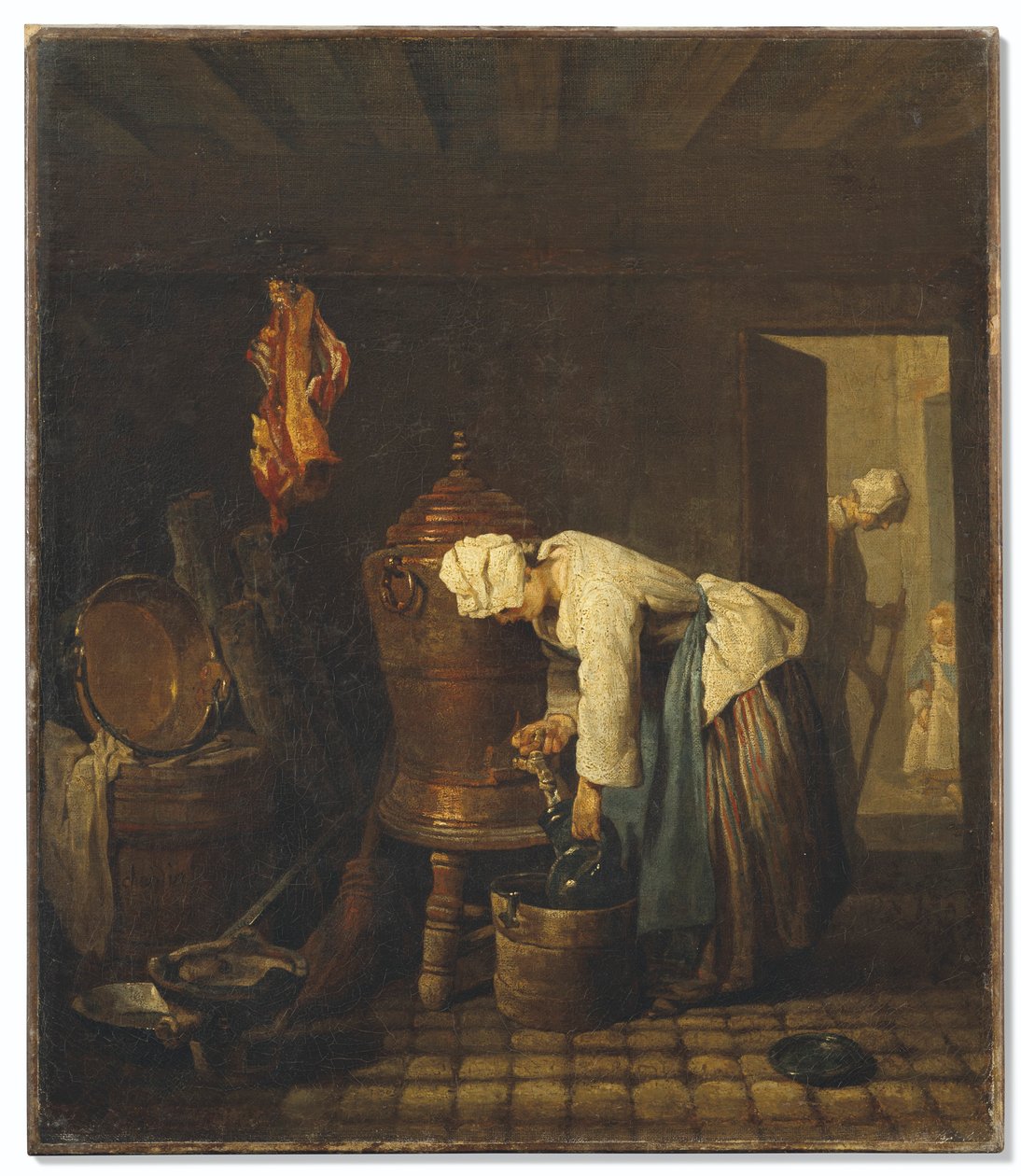 Ranskalainen:  La fontaine
Saksa: Der Brunnen tekijältä Jean Baptiste Simeon Chardin