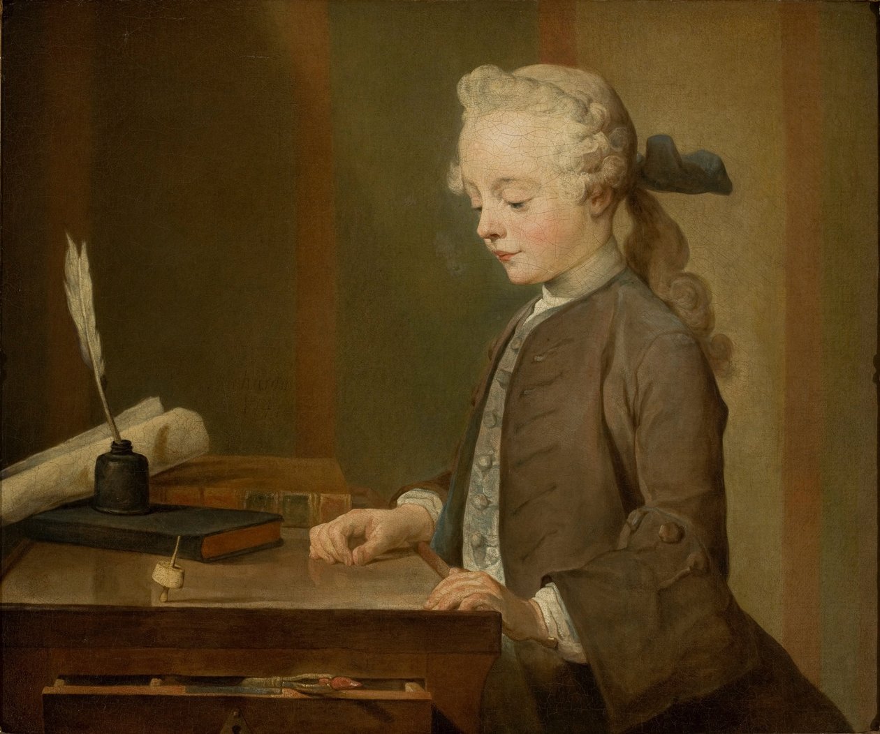 Auguste Gabriel Godefroyn muotokuva tekijältä Jean Baptiste Simeon Chardin