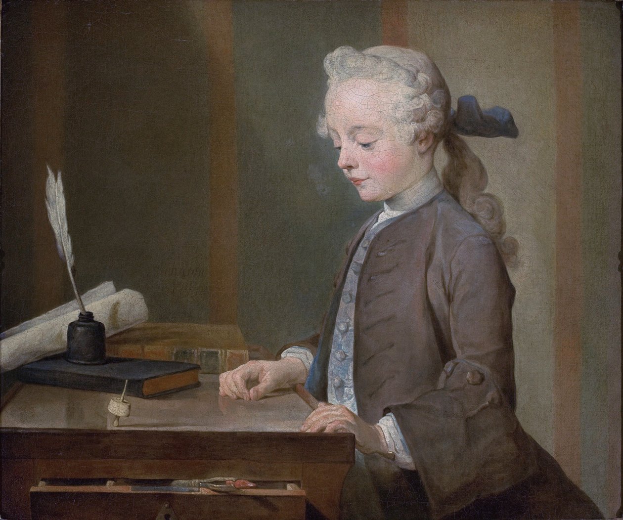 Auguste Gabriel Godefroyn muotokuva tekijältä Jean Baptiste Simeon Chardin