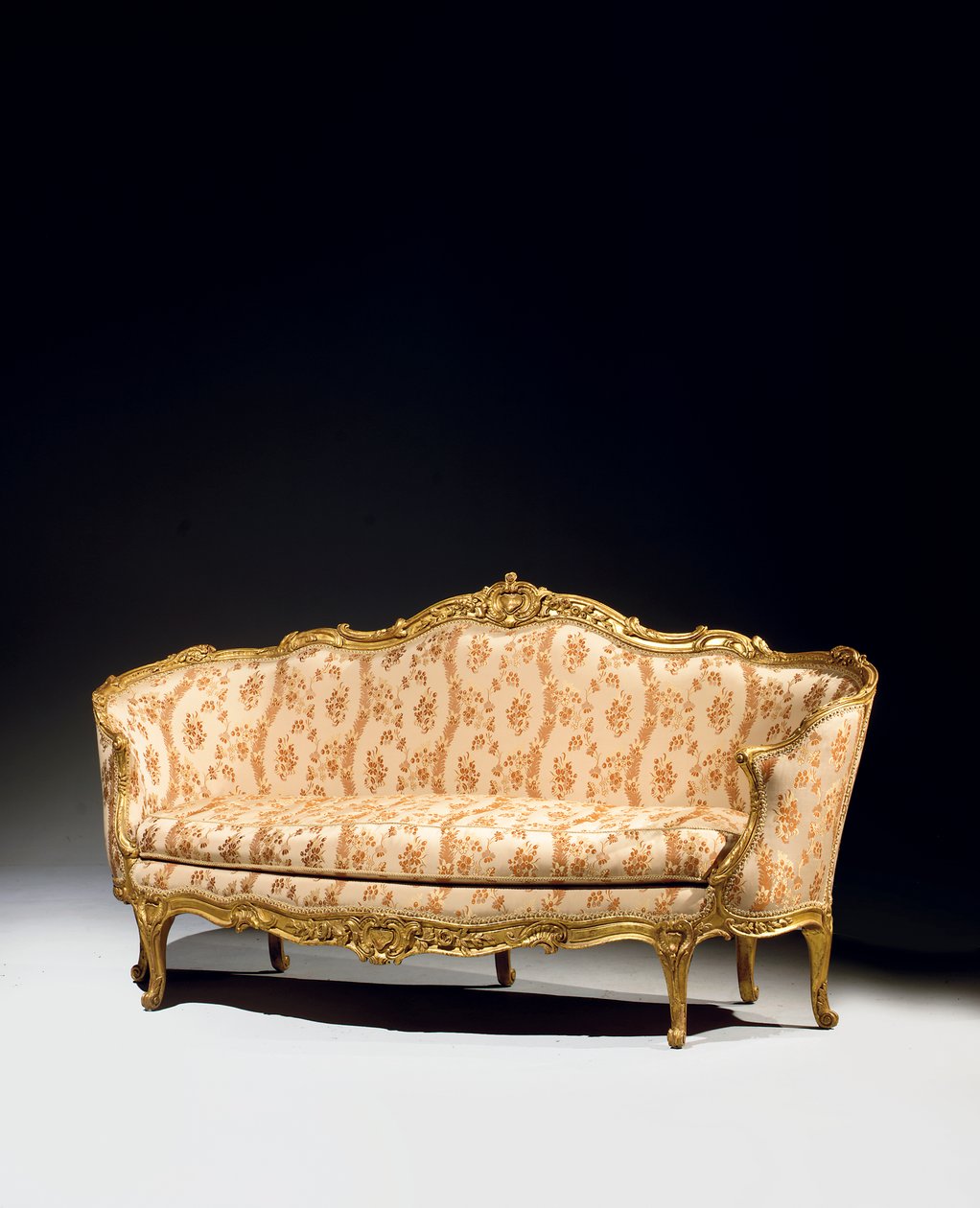 Louis XV sohva, 1717 tekijältä Jean Baptiste Tilliard