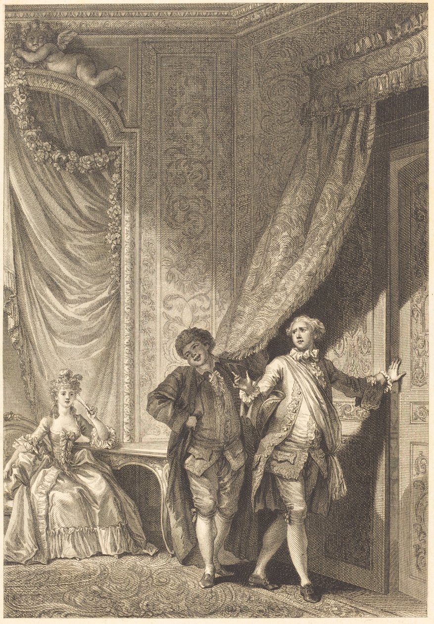 Upea tekijältä Jean Baptiste Tilliard after Jean Honoré Fragonard