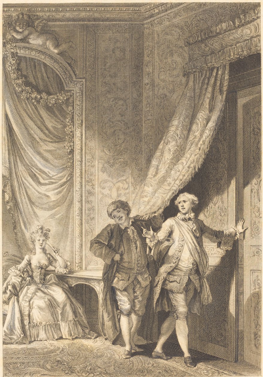 Upea tekijältä Jean Baptiste Tilliard after Jean Honoré Fragonard
