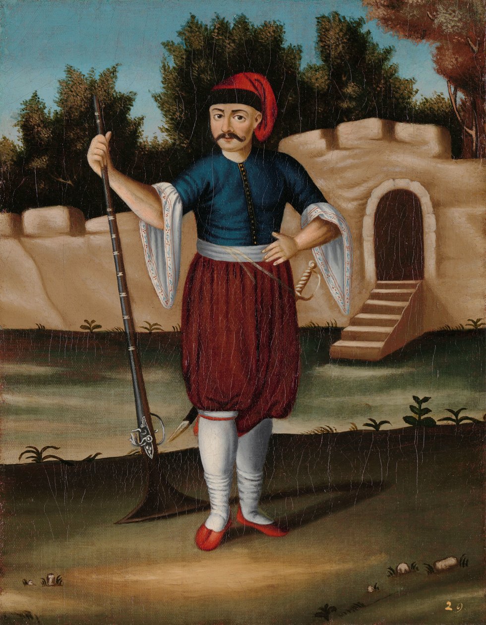 Mies Albanian rannikolta tekijältä Jean Baptiste Vanmour (workshop of)