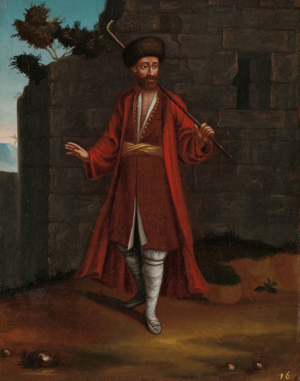 Mies Bulgarian rannikolta tekijältä Jean Baptiste Vanmour (workshop of)