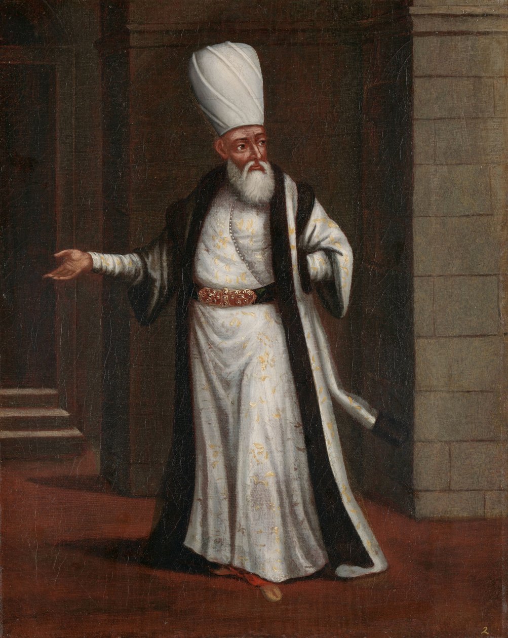 Janissary Aga, Janissarien ylipäällikkö tekijältä Jean Baptiste Vanmour (workshop of)