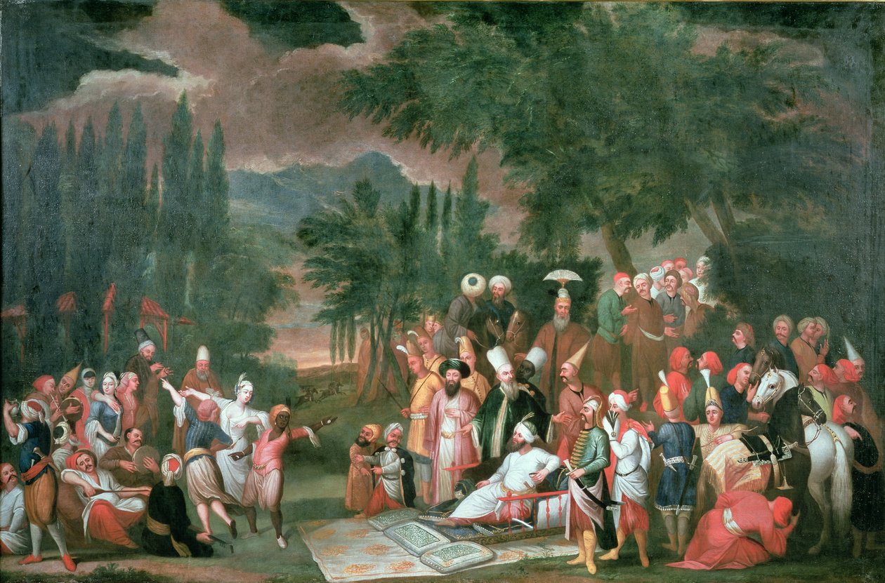 Huonekalut ja erilaiset esineet 1100- ja 1300-luvuilta tekijältä Jean Baptiste Vanmour