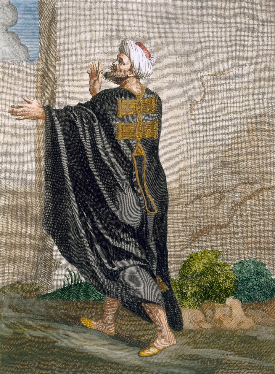 Berberi, levy 95 Charles de Ferriolin kokoelmasta "Sata vedosta, jotka edustavat Levantin eri kansakuntia", kaiverrus B. Baron, 1707-08 tekijältä Jean Baptiste Vanmour